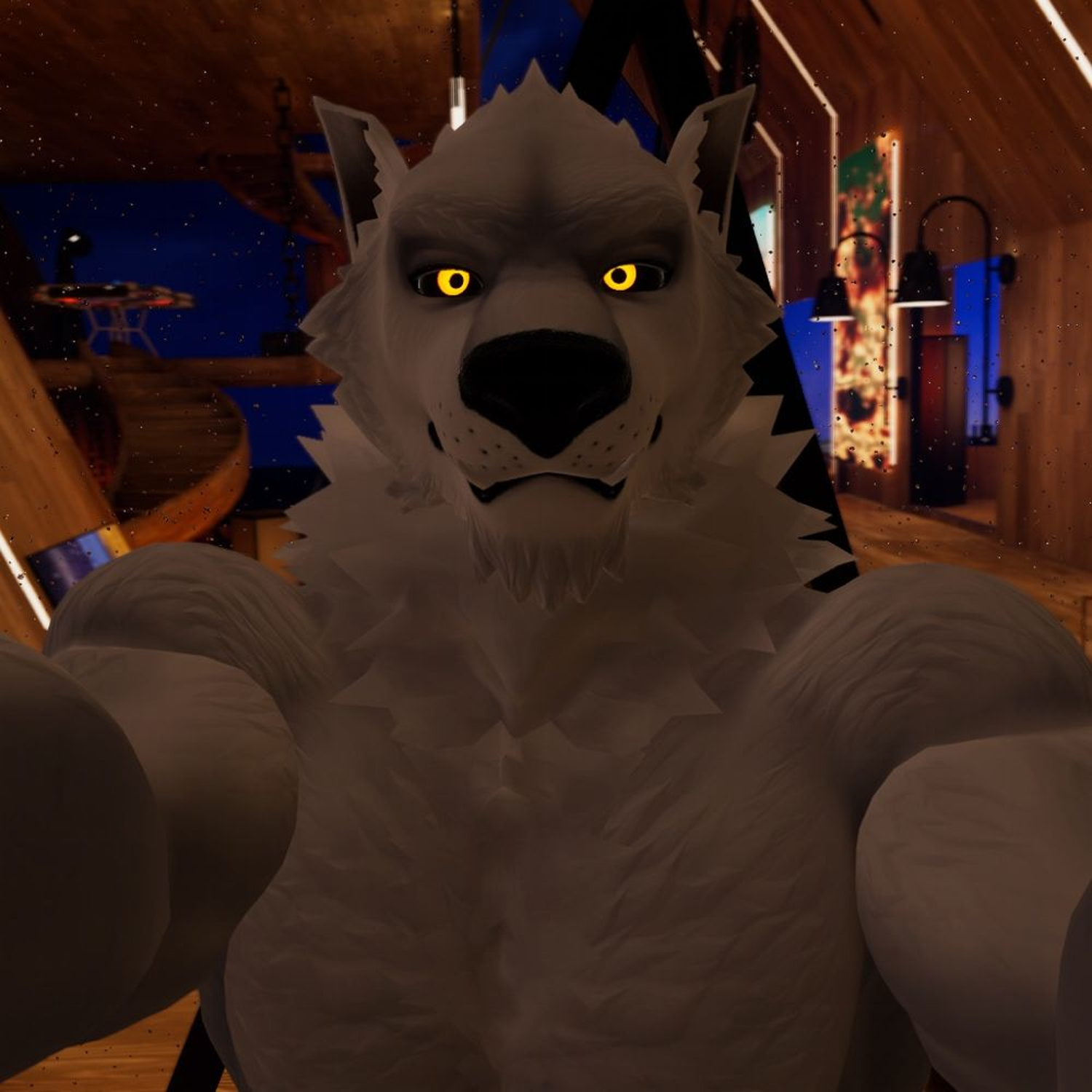 photo of connor goodwolf as a werewolf in vrchat